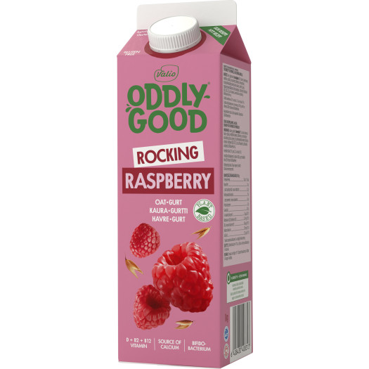 Oddlygood havrebaserad gurt hallon 1kg