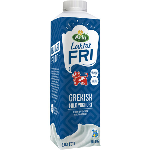 Yoghurt grekisk naturell laktosfri 1kg