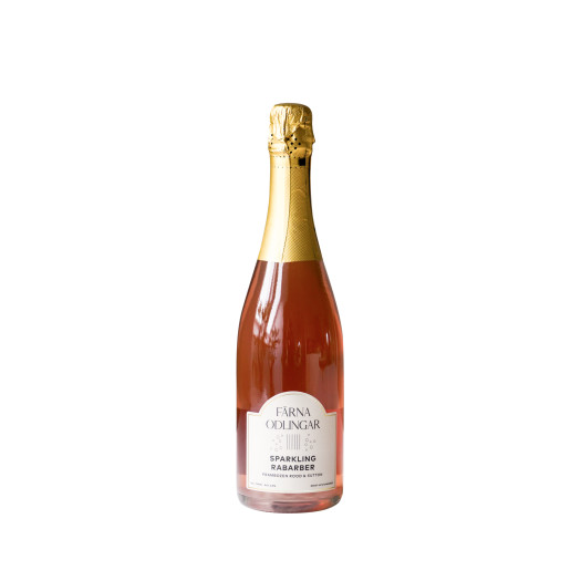 Rabarberdryck mousserande alkfri 75cl