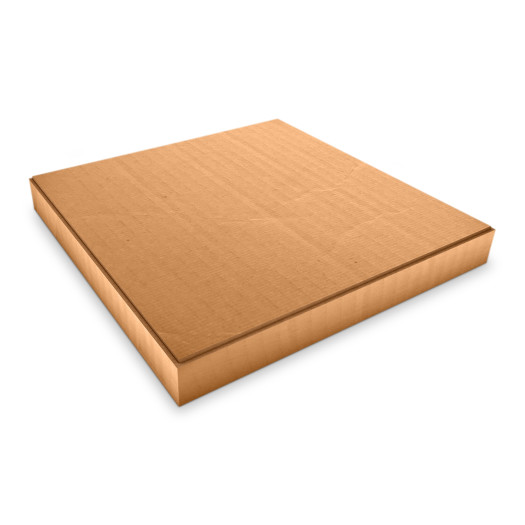 Pizzakartong brun utan tryck 33x33x3,5cm 100 st