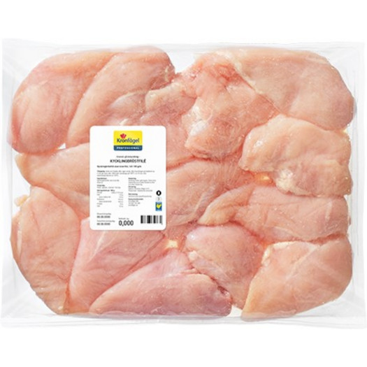 Kycklingbr&ouml;stfil&eacute; utan innerfil&eacute; 2,5kg