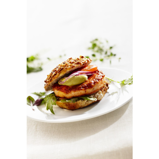 Laxburgare stekt ASC ca 90g 5kg