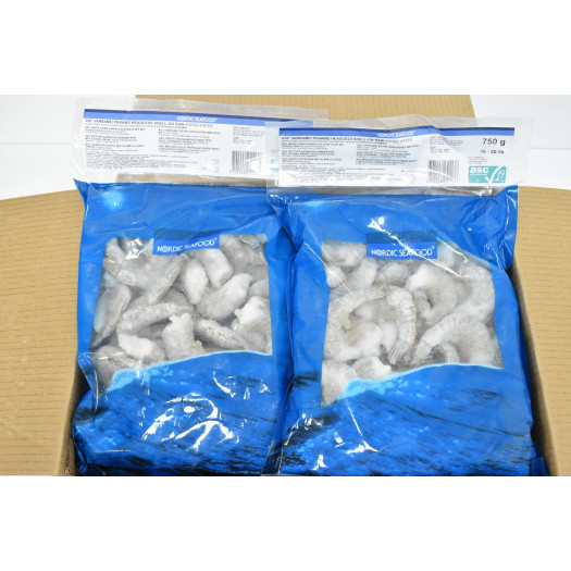 Vannameir&auml;ka r&aring; med skal ASC 16/20 750g