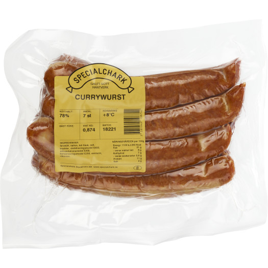 Currywurst 7x120g/5,04kg