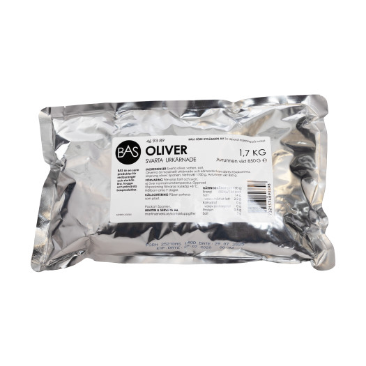 Oliv svart urk&auml;rnad utan f&auml;rg&auml;mne 1,7kg