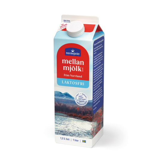 Mellanmj&ouml;lkdryck 1,5% laktosfri 1L
