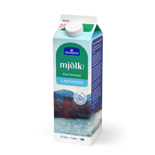 Mj&ouml;lkdryck 3% laktosfri 1L