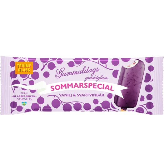 Gr&auml;ddglass Vanilj & Svartvinb&auml;r 91ml