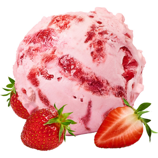 Gr&auml;ddglass jordgubb 5L