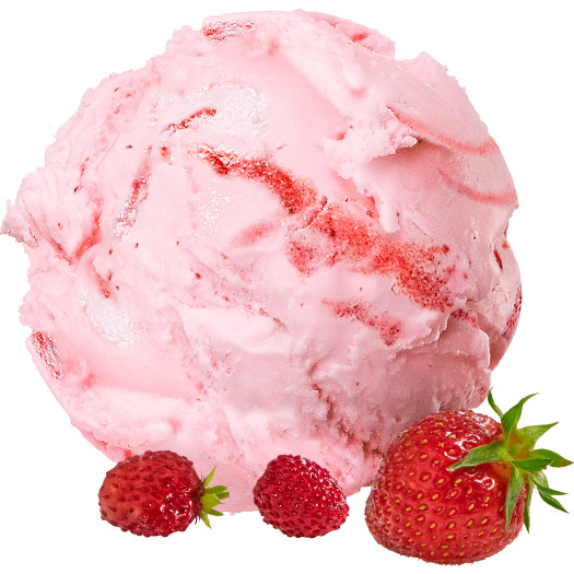 Gr&auml;ddglass smultron jordgubb laktosfri5L