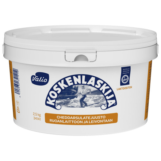 Cheddar ostcr&egrave;me laktosfri 2,5kg