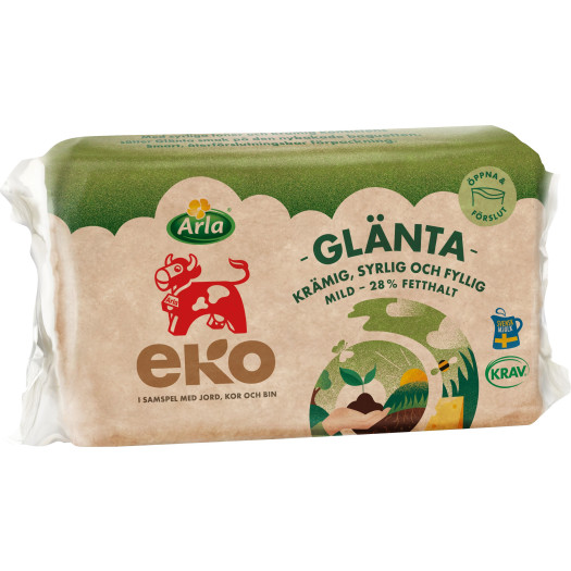 Gl&auml;nta Ekologisk 28% ca 500g
