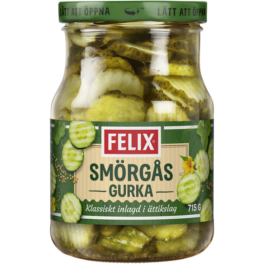 Sm&ouml;rg&aring;sgurka skivad 715g