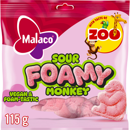Zoo Foamy Monkey Sour 115g