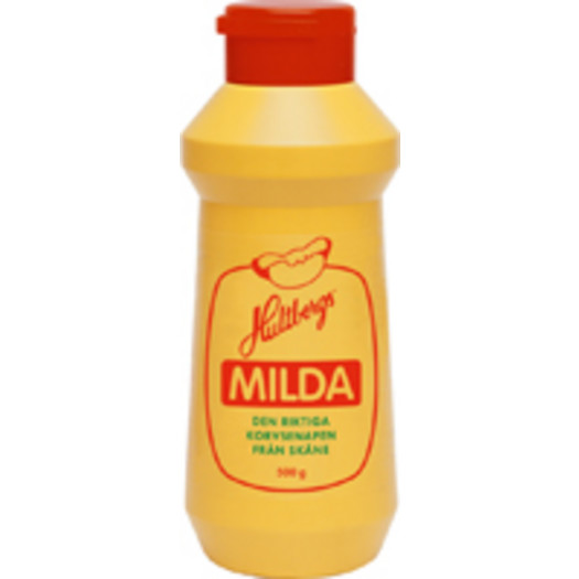 Hultbergs senap mild plastflaska 500g