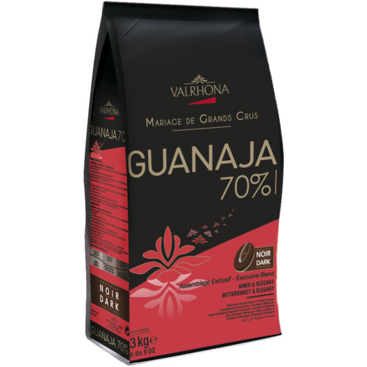 Feves Guana mörk choklad pellets 70% 3kg