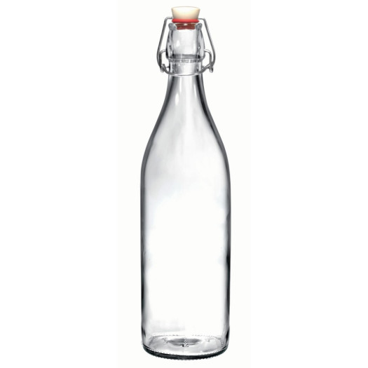 Flaska glas med bygelkork Giara 1L