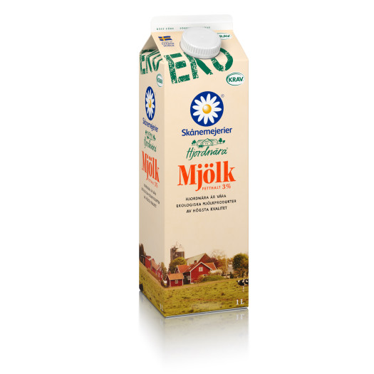 Standardmjölk 3% Hjordnära 1liter