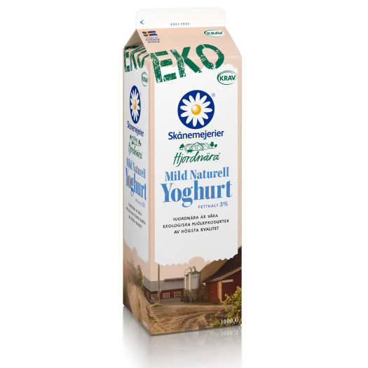 Yoghurt mild naturell Hjordnära 3% 1L