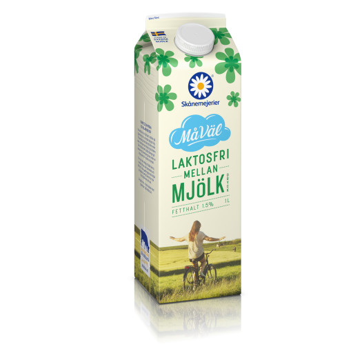 Mellanmjölk laktosfri 1,5% 1liter
