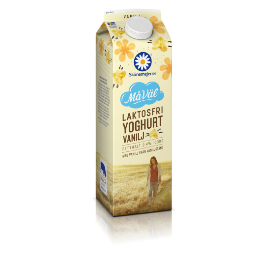 Yoghurt vanilj laktosfri 1liter