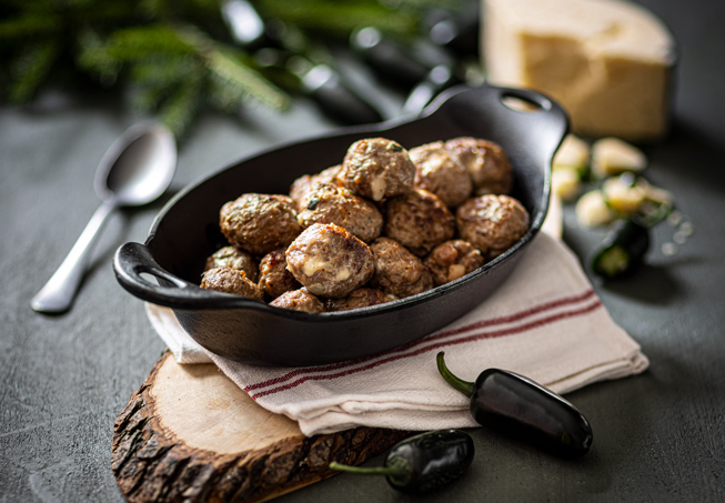 Köttbullar med cheddar och jalapeno | Martin &amp; Servera