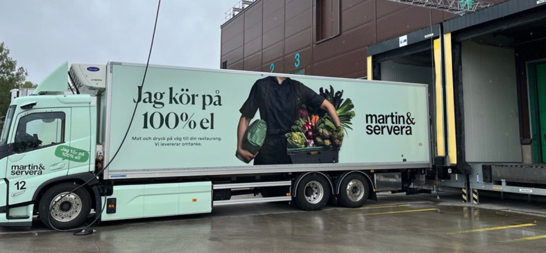 Martin & Servera inviger ny laddningsanl&auml;ggning f&ouml;r tunga transporter i Norrk&ouml;ping