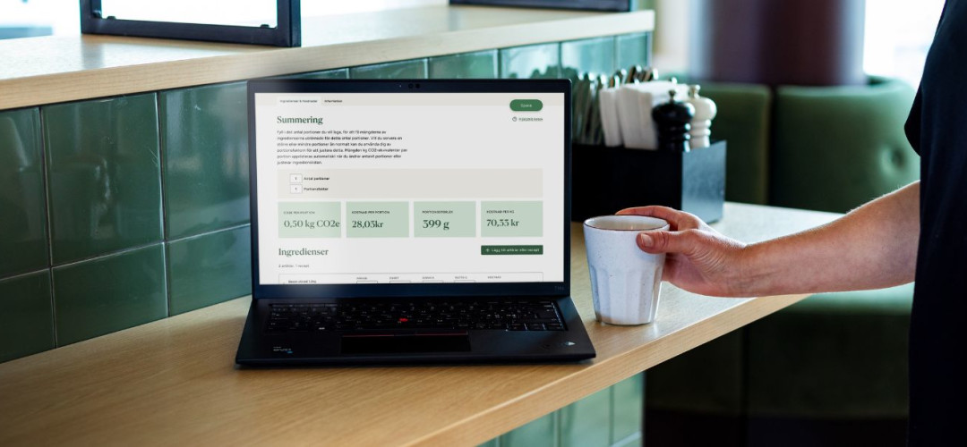 Martin & Servera lanserar klimatkalkylator i kostnadsfria tj&auml;nsten Menyplanering