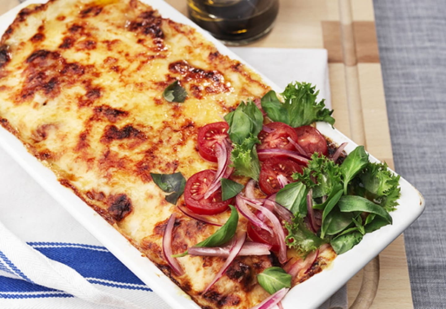 Vegetarisk pastagratäng