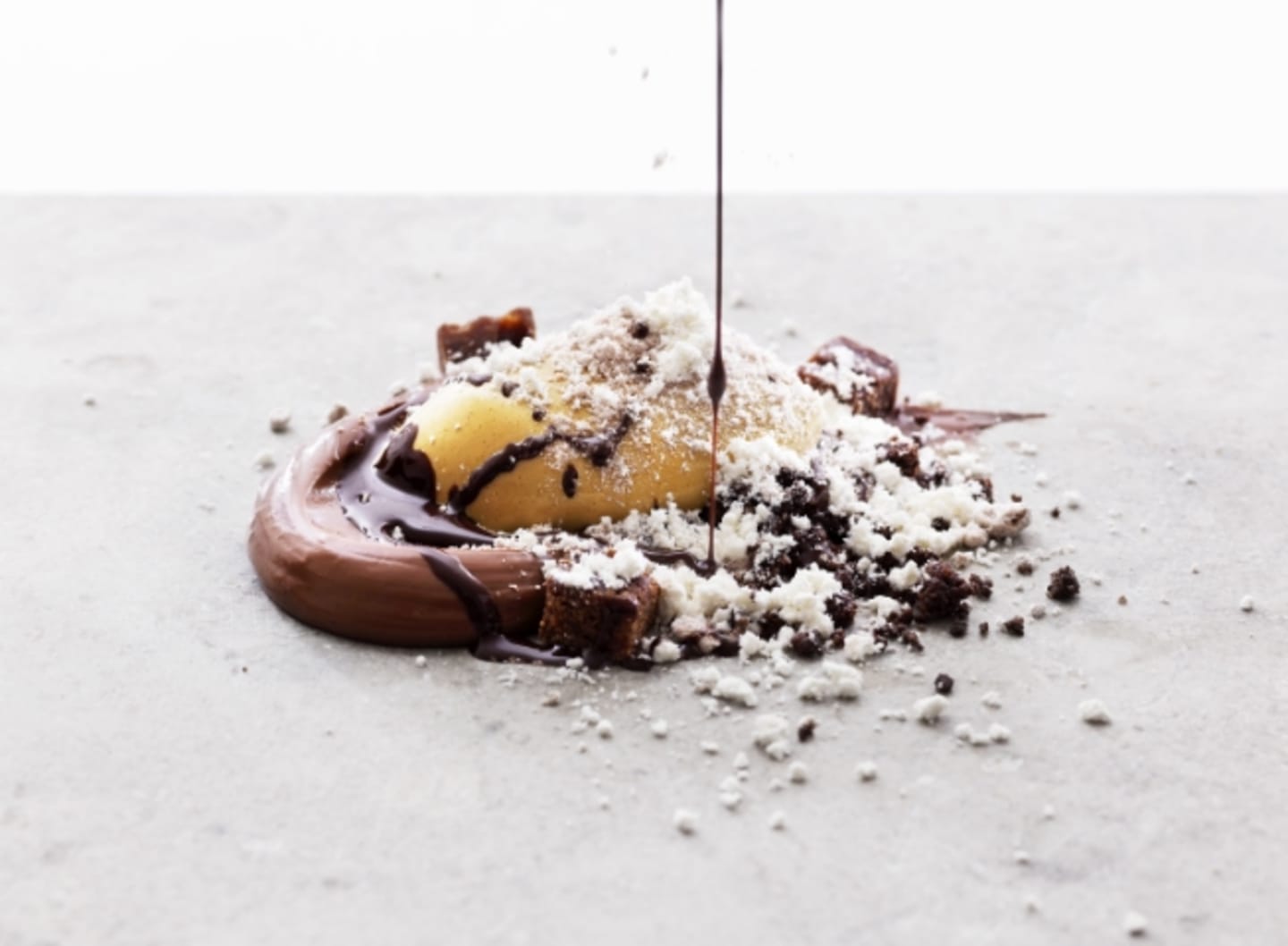 Salt karamellglass med choklad