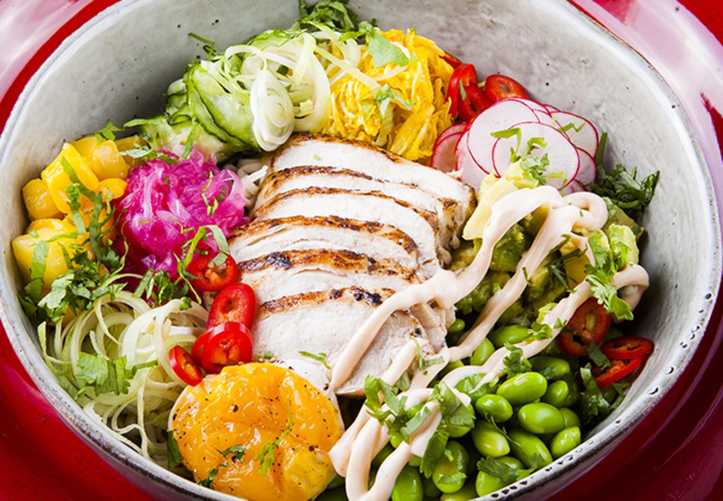 Poké bowl med kyckling