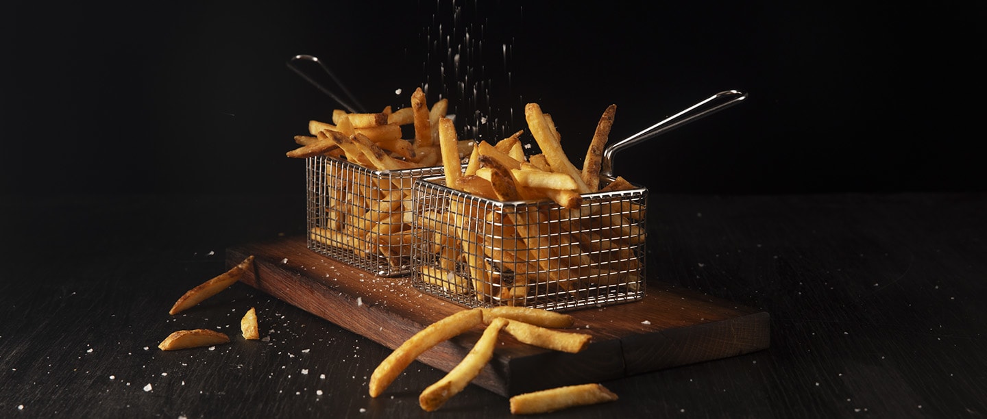 Pommes som ger krispig yta extra länge