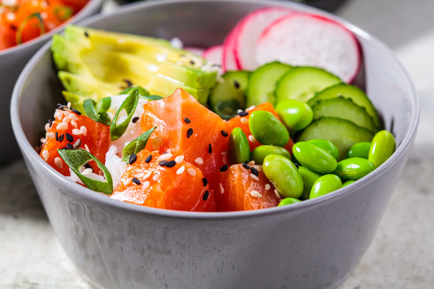 Poke- och sushi-topping