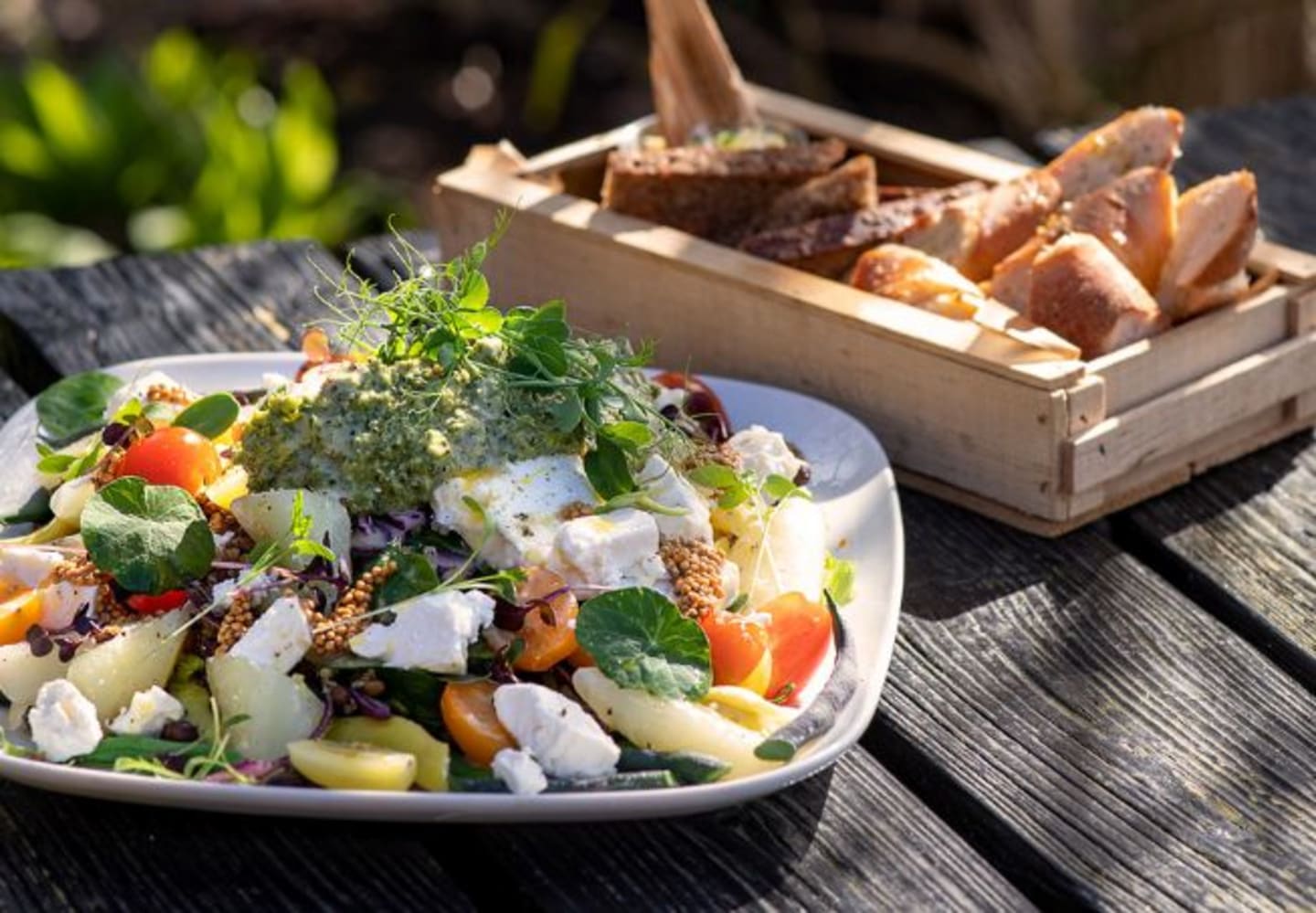 Sommarsallad vid havet