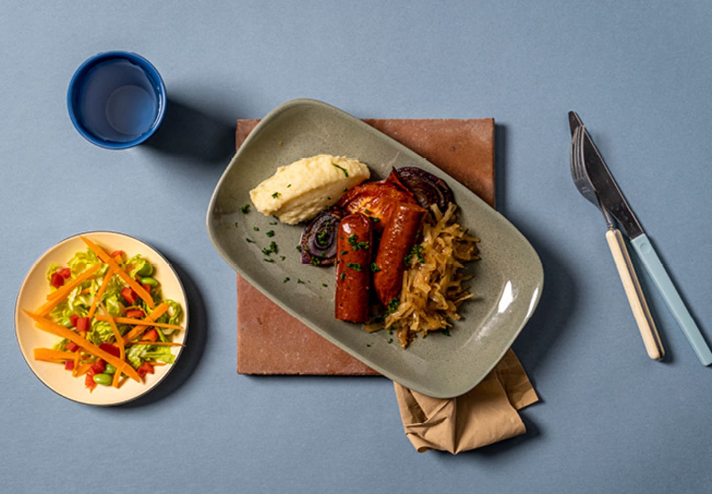 New York Vegochorizo med palsternacksmos och surkål