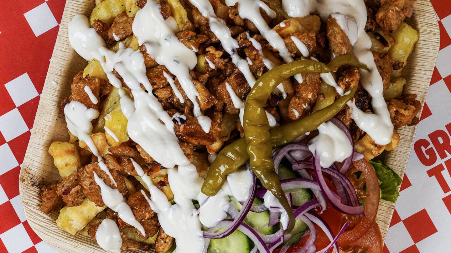 Gyros på veganska bitar