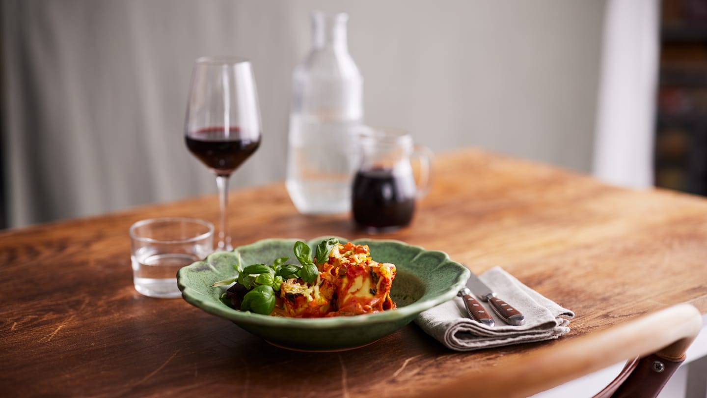 Pasta Delize med bönfyllning