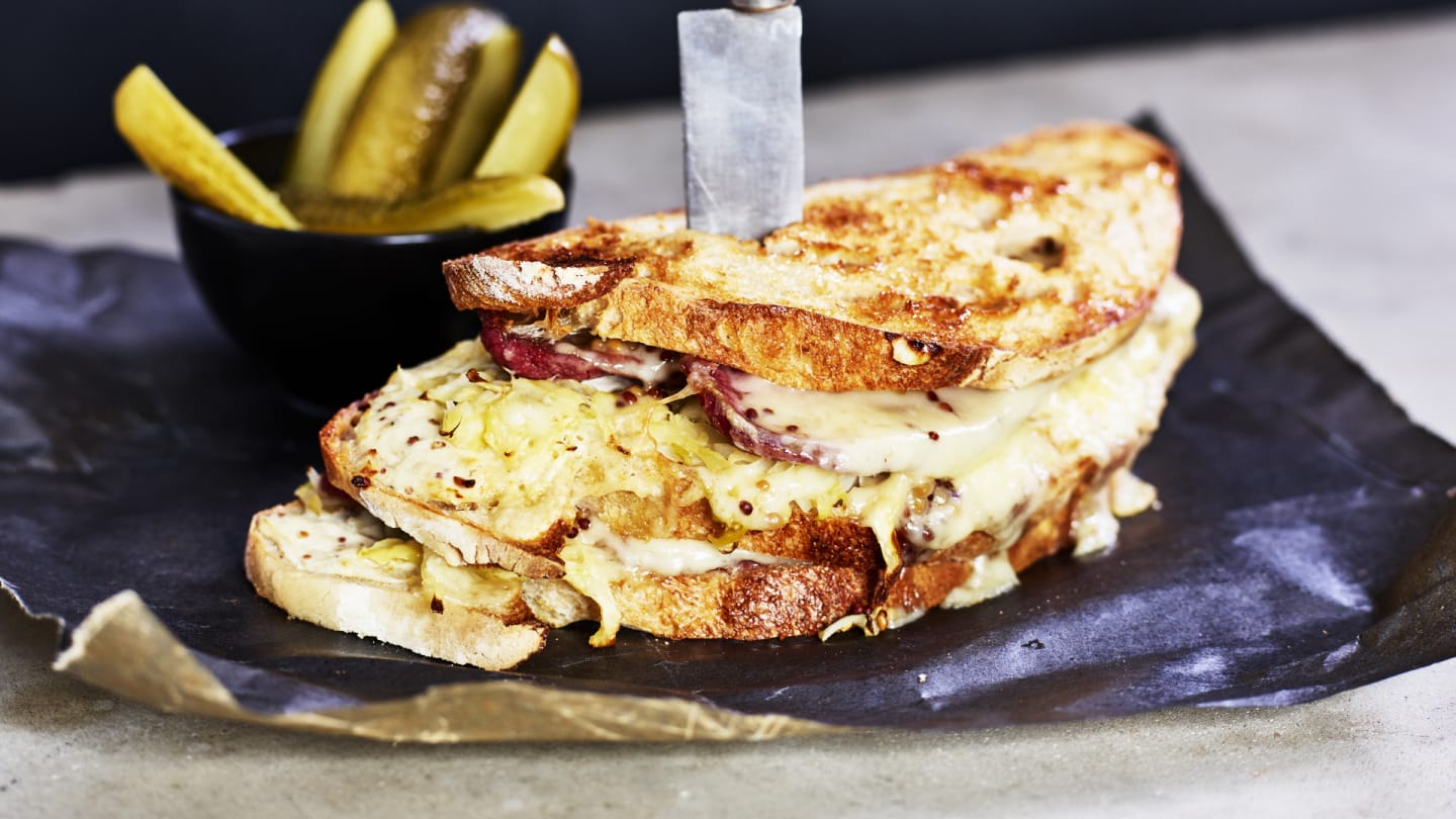 Grilled Reuben sandwich