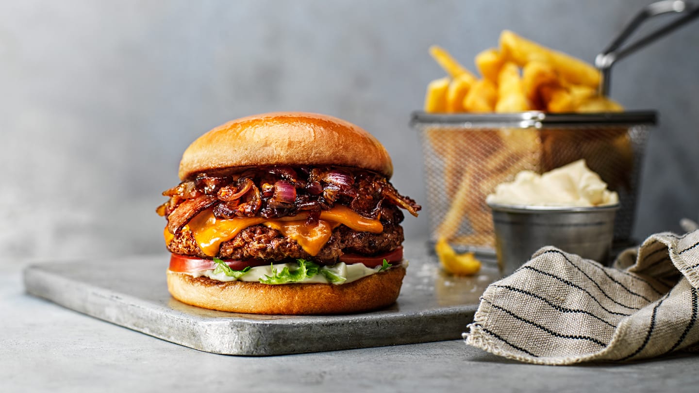 Bacon, tryffel & lök