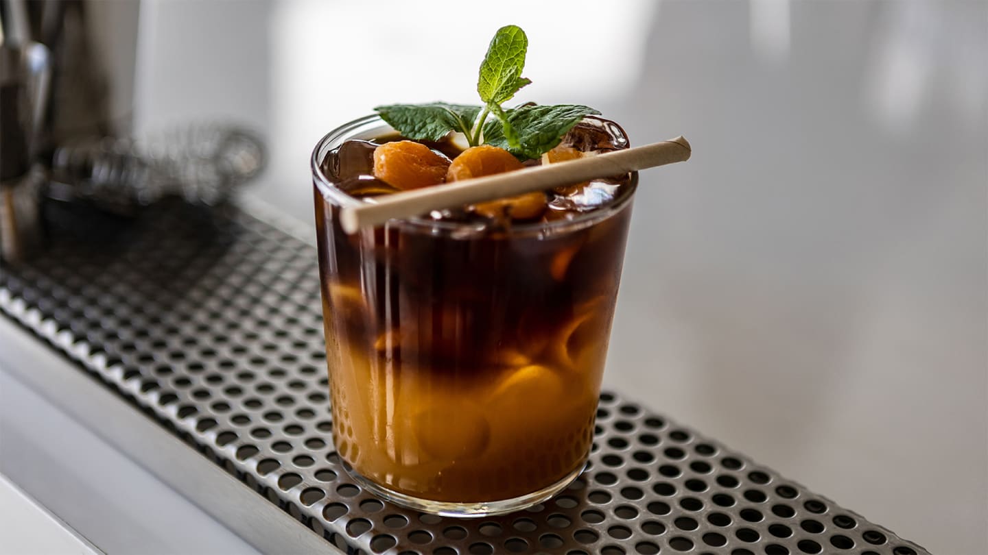 Cold brew peach