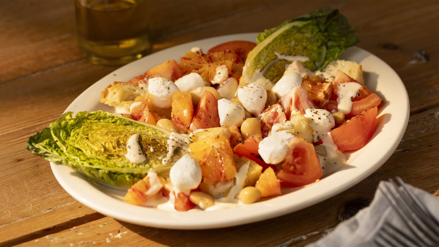 Panzanella med mozzarella