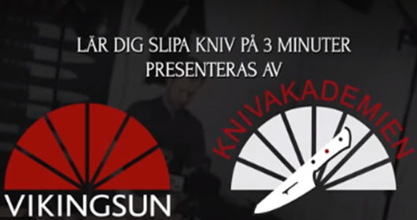 Videominiatyr:  Lär dig slipa knivar på bästa sätt