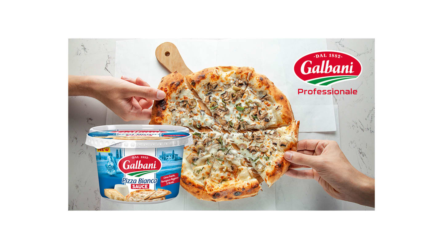  Galbani hjälper dig att sätta trendiga pizza bianca på din meny.
