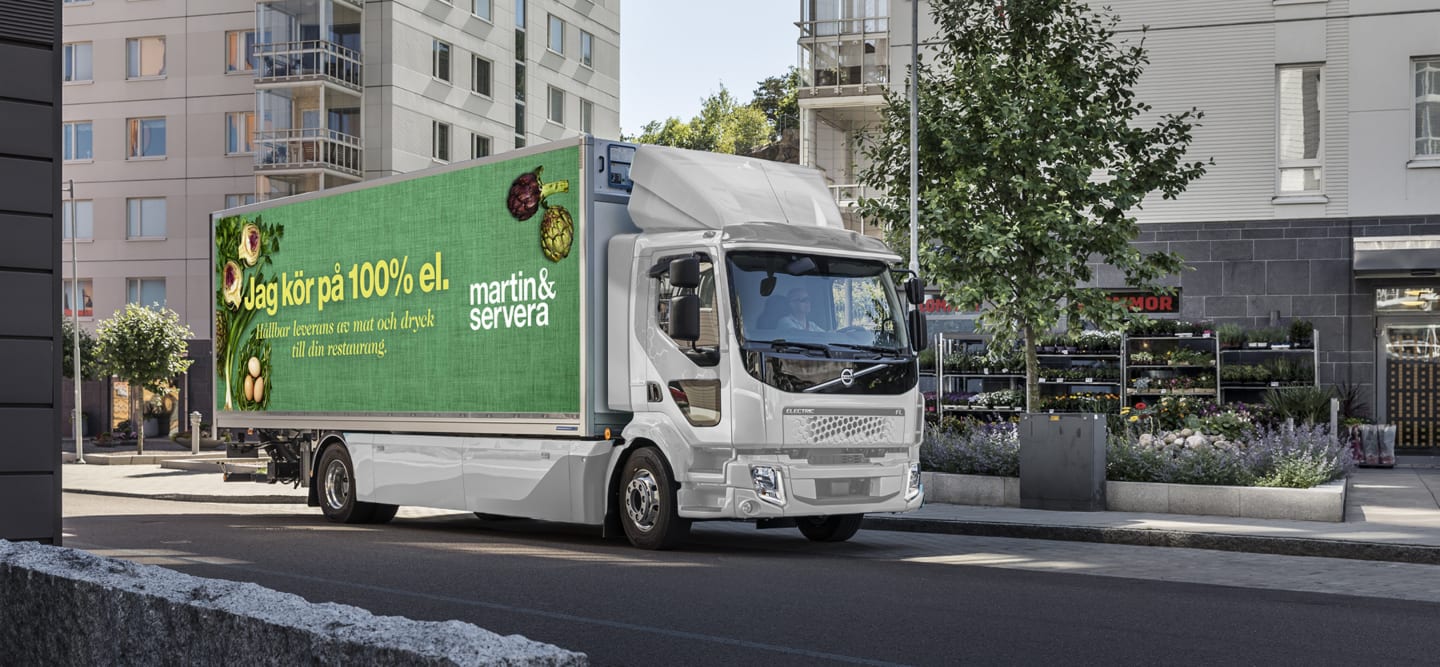 Martin & Servera bygger landets största elfordonsflotta för distribution till Sveriges restauranger