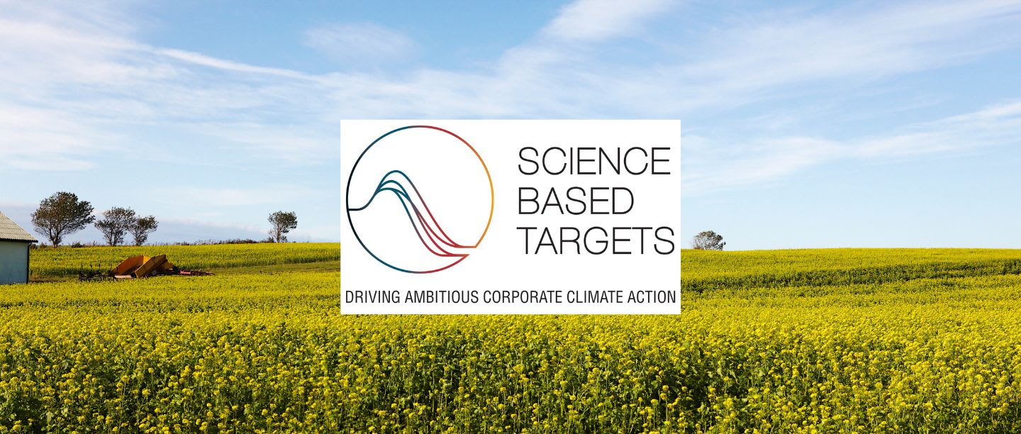 Våra ambitiösa klimatmål godkända av Science Based Targets initiative