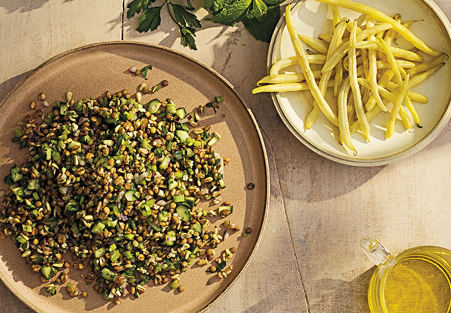 Lins- och kvarngrynstabbouleh