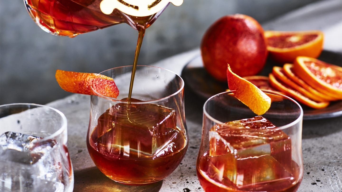Coffee rum old fashion
