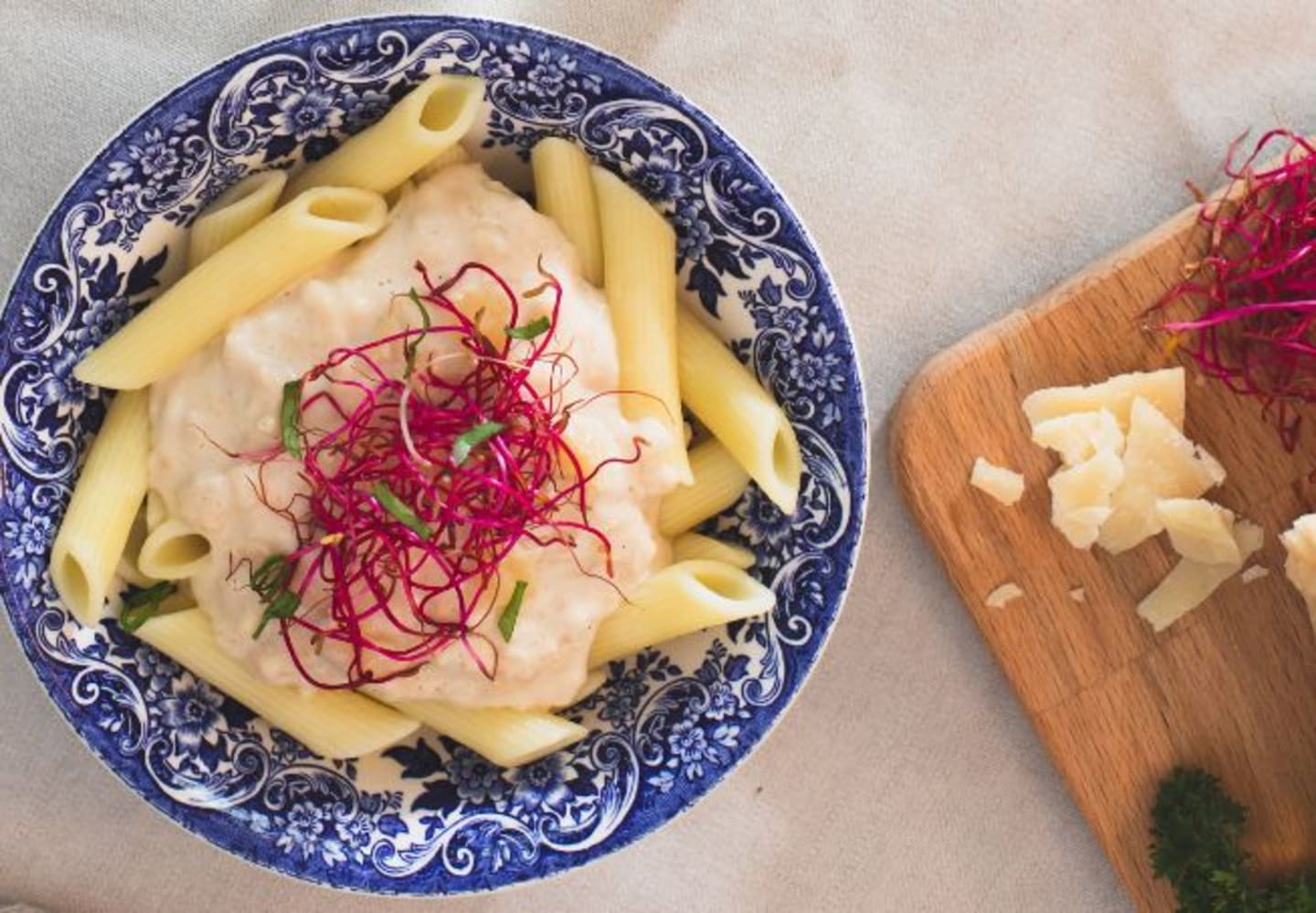 Ostpasta med rökt färs