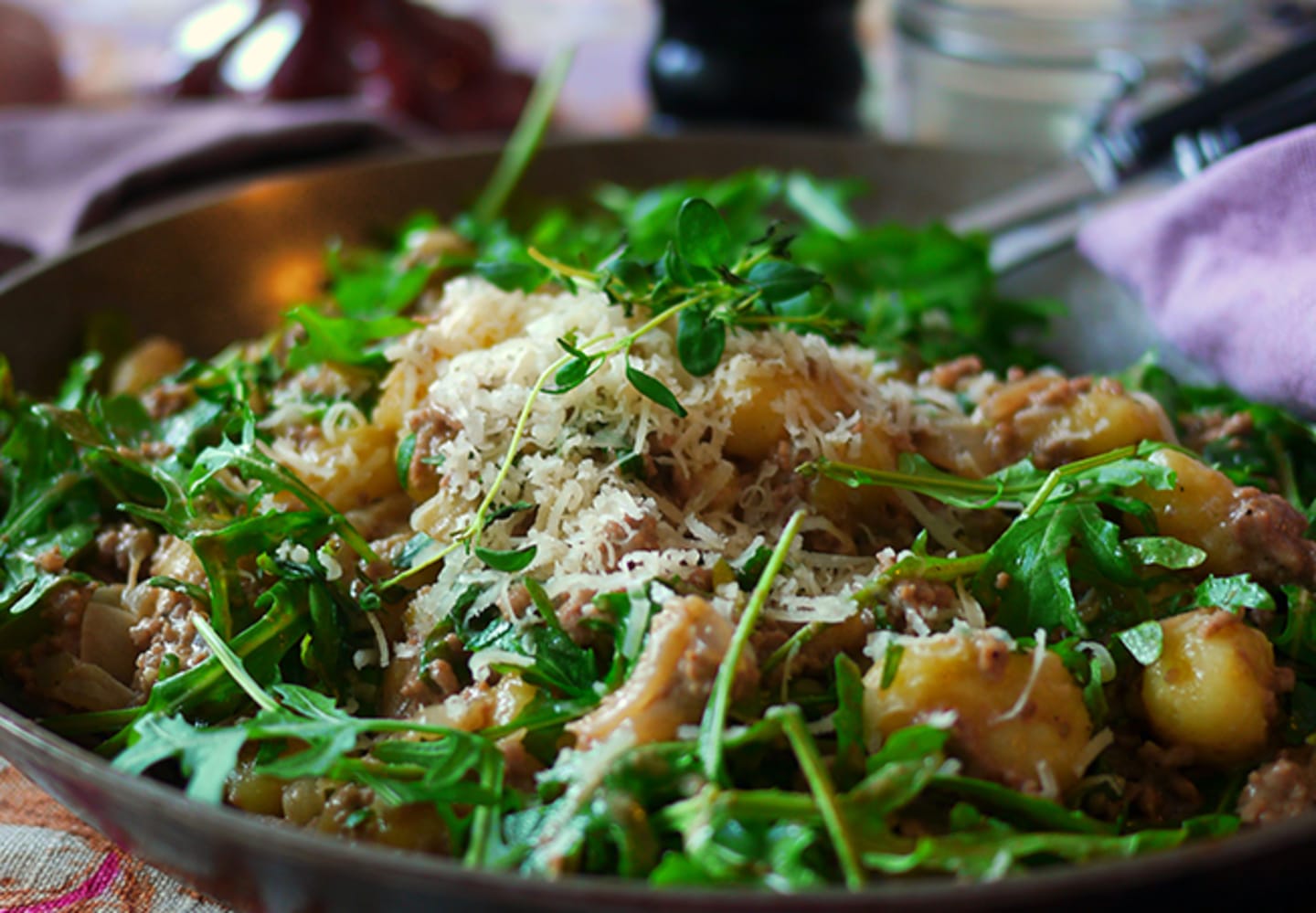 Färsk gnocchi med maximal kärlek