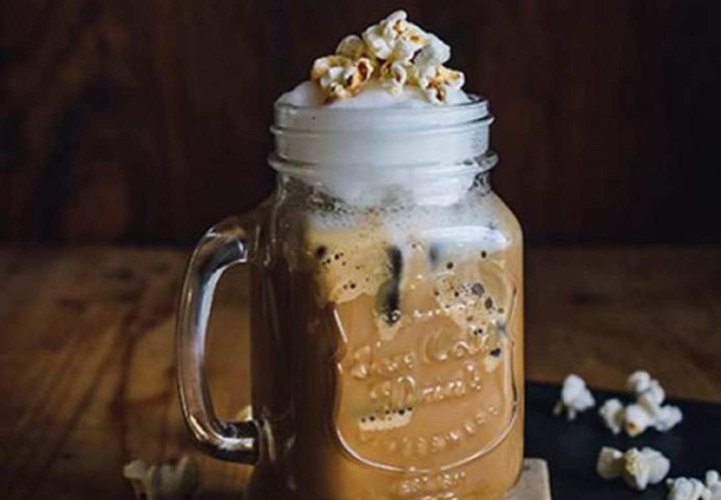 Caramel popcorn frappuccino
